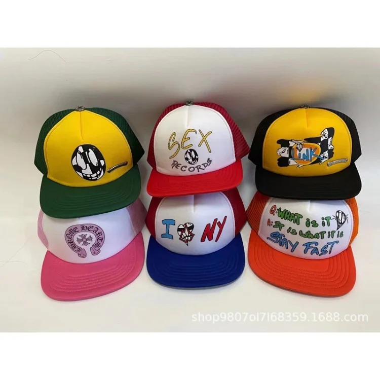 Cross-border fashion brand foreign trade Chrome hearts American fashion brand new couple summer sun hat in stock