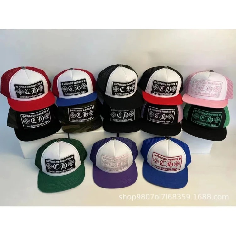Cross-border fashion brand foreign trade Chrome hearts American fashion brand new couple summer sun hat in stock