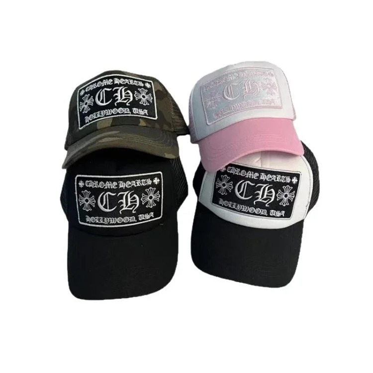Cross-border fashion brand foreign trade Chrome hearts American fashion brand new couple summer sun hat in stock