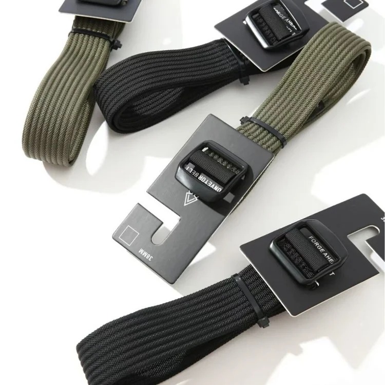 Belt for men and women outdoor alloy waistband rock climbing versatile woven nylon trend 12124