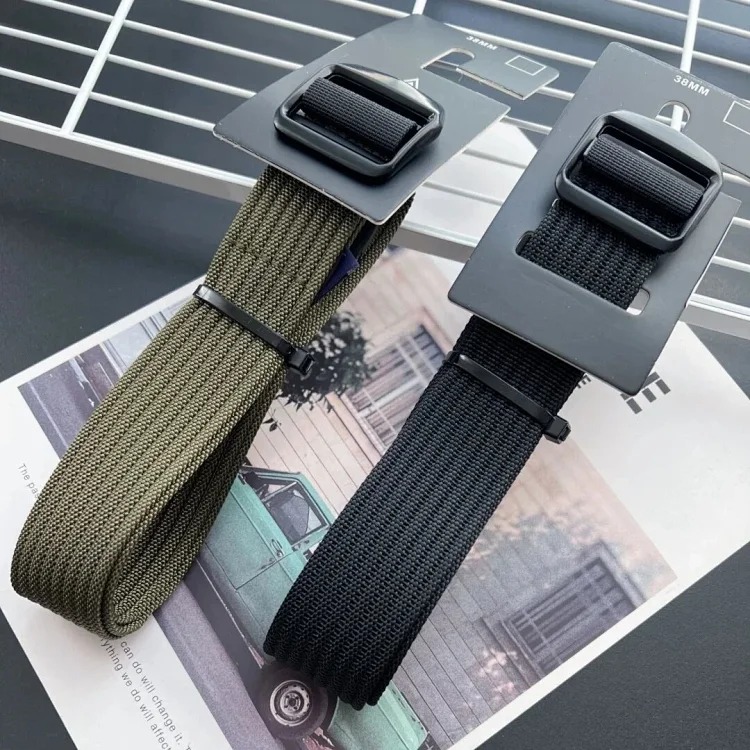 Belt for men and women outdoor alloy waistband rock climbing versatile woven nylon trend 12124