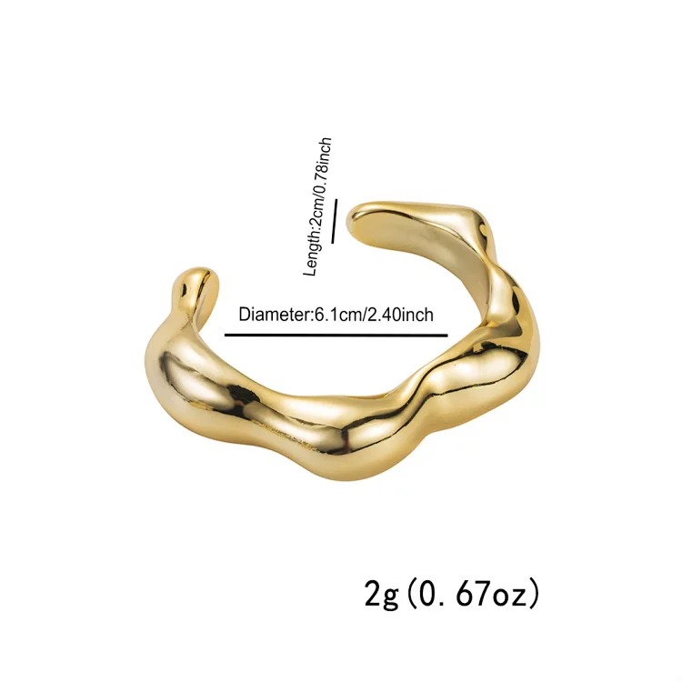 Cross-border personality geometric irregular acrylic alloy wide bracelet retro exaggerated Maillard multi-color versatile bracelet image 22