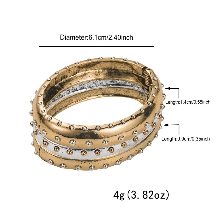 Cross-border personality geometric irregular acrylic alloy wide bracelet retro exaggerated Maillard multi-color versatile bracelet image 39