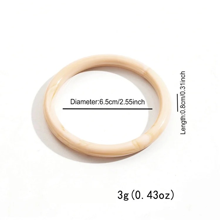 Cross-border personality geometric irregular acrylic alloy wide bracelet retro exaggerated Maillard multi-color versatile bracelet image 4