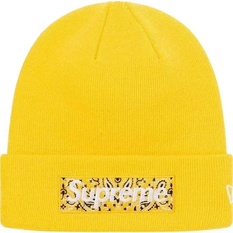 S embroidered warm knitted hat