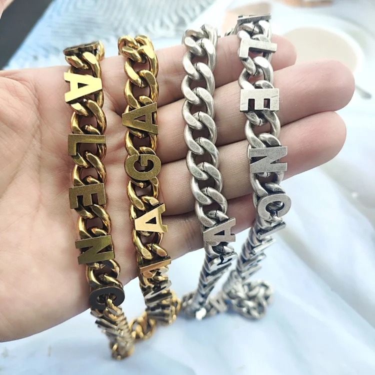 Internet celebrity Paris style heavy industry old Cuban chain street style versatile retro necklace boyfriend style weighty necklace