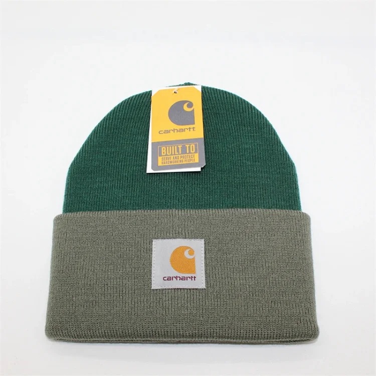European and American workwear woolen hats for men, cold hats, women's autumn and winter warm knitted hats, student couple hats-CY