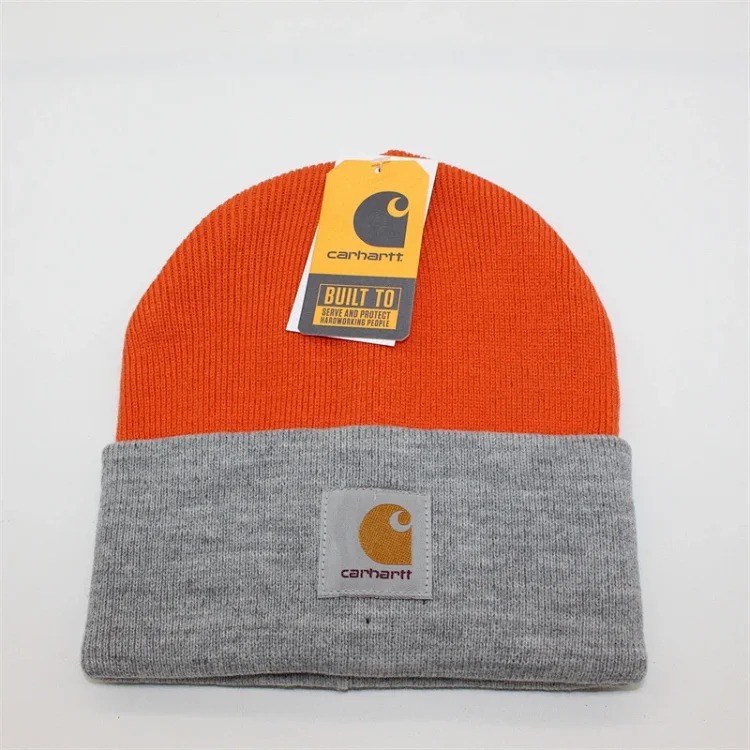 European and American workwear woolen hats for men, cold hats, women's autumn and winter warm knitted hats, student couple hats-CY