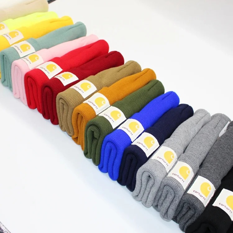 European and American workwear woolen hats for men, cold hats, women's autumn and winter warm knitted hats, student couple hats-CY