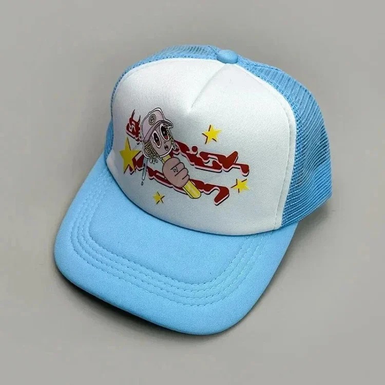 Youthful and trendy youthful fashion color block letter baseball cap