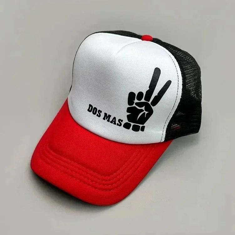 Youthful and trendy youthful fashion color block letter baseball cap