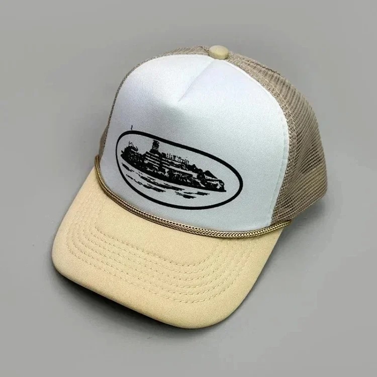 Youthful and trendy youthful fashion color block letter baseball cap