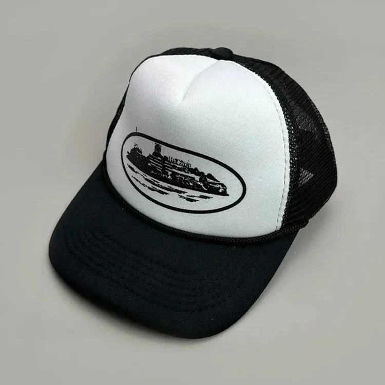Youthful and trendy youthful fashion color block letter baseball cap