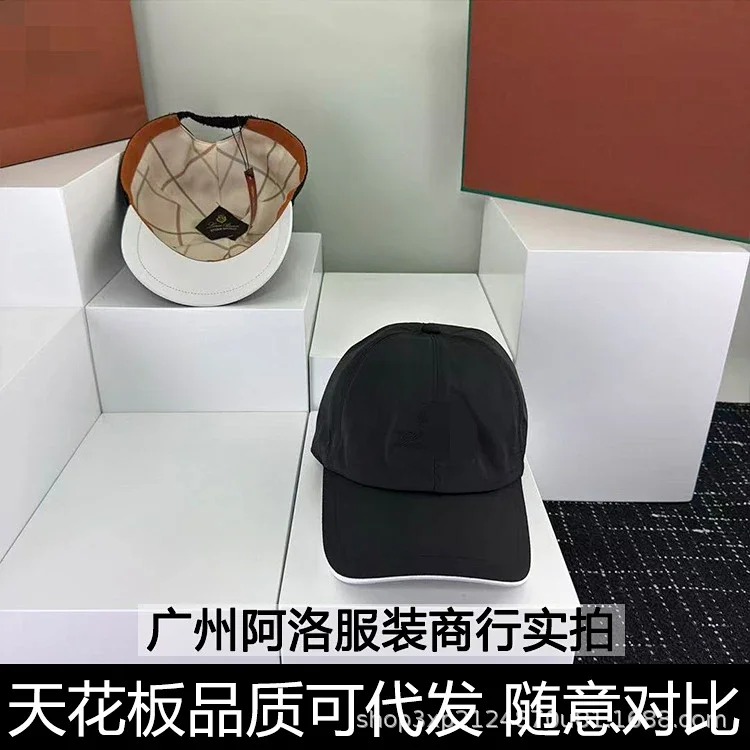 1P's cap letter embroidery four seasons double layer soft top baseball cap elastic adjustment outdoor sun protection