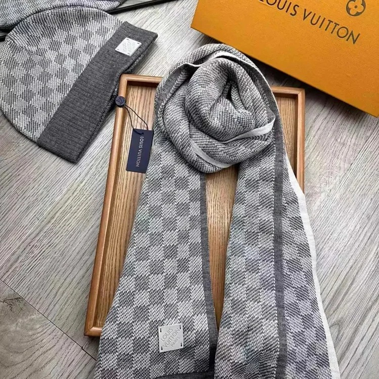 Versatile fashion trendy scarf and hat two-piece set