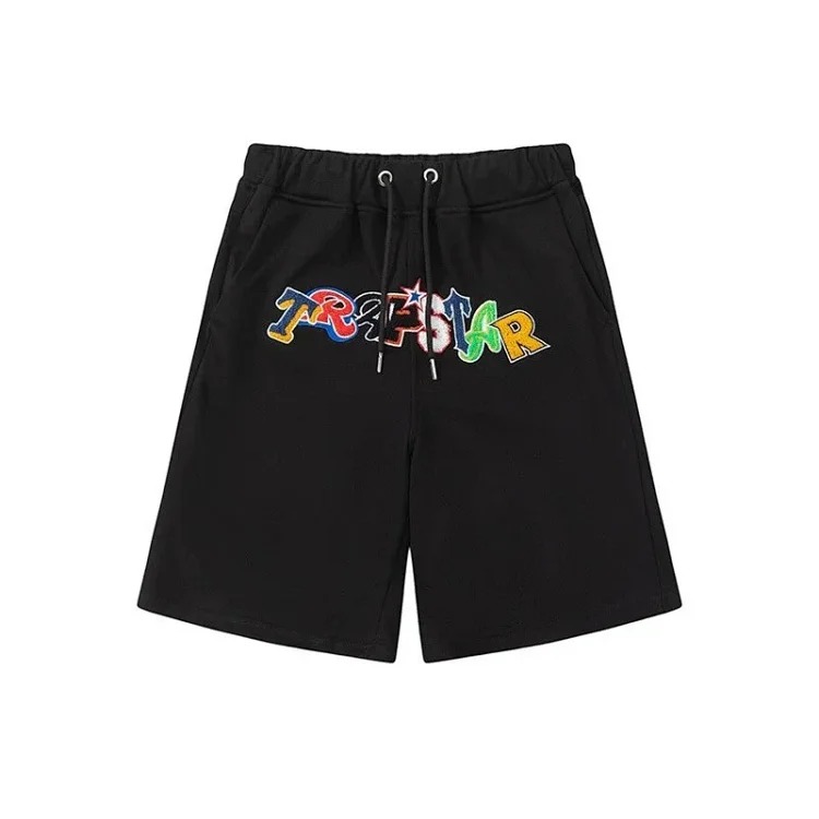T a p rainbow letter gradient towel embroidered short-sleeved T-shirt