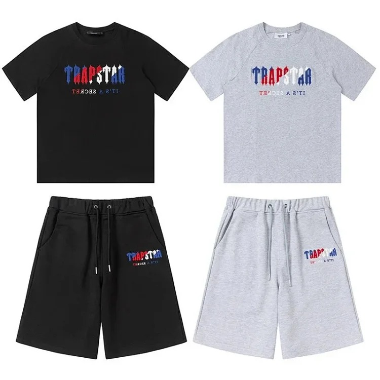 T a p rainbow letter gradient towel embroidered short-sleeved T-shirt