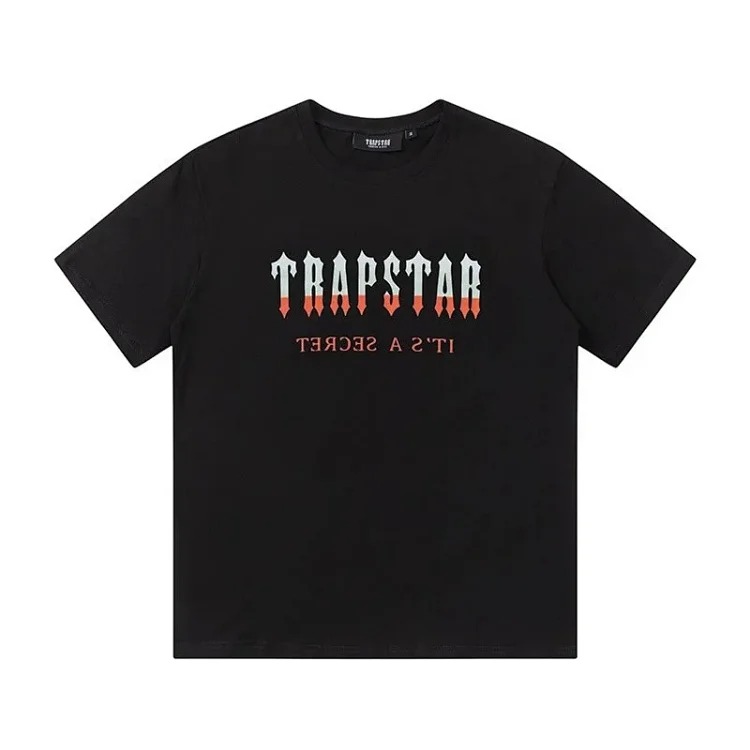 T a p rainbow letter gradient towel embroidered short-sleeved T-shirt