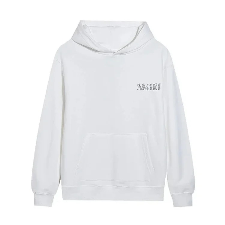 AM sweatshirt IRI cracked letter logo splashed ink and paint graffiti hoodie couple jacket sweatshirt for men and women