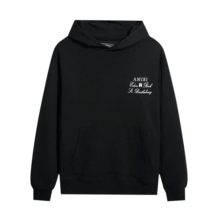 AM sweatshirt IRI cracked letter logo splashed ink and paint graffiti hoodie couple jacket sweatshirt for men and women