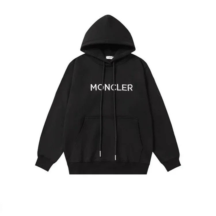 Autumn and European and American original M Mengjia LOGO men's and women's round neck fashionable velvet thickened Chinese cotton long-sleeved sweatshirt