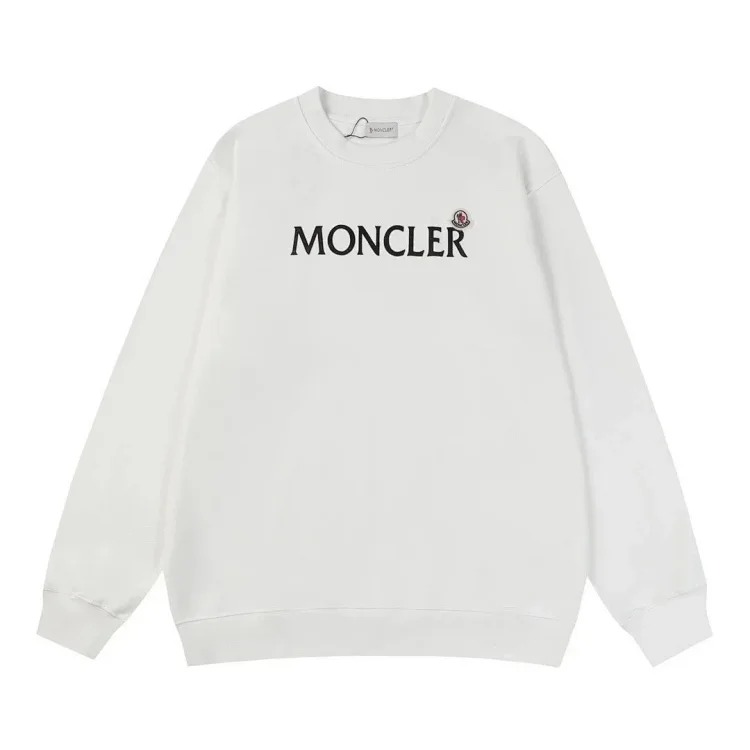 Autumn and European and American original M Mengjia LOGO men's and women's round neck fashionable velvet thickened Chinese cotton long-sleeved sweatshirt