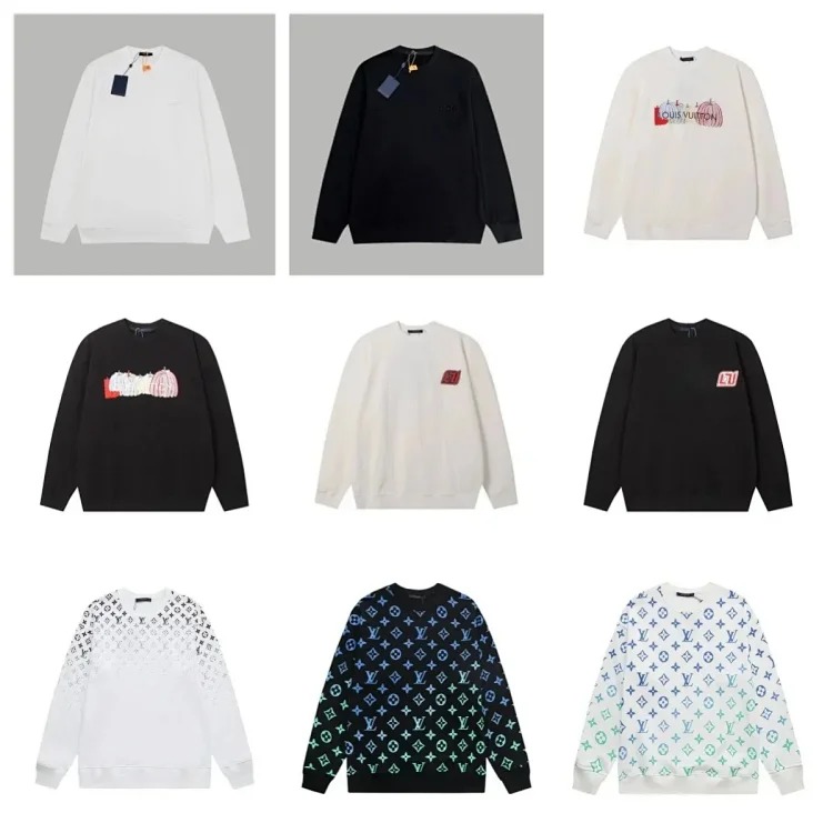 L fashion round neck sweatshirt