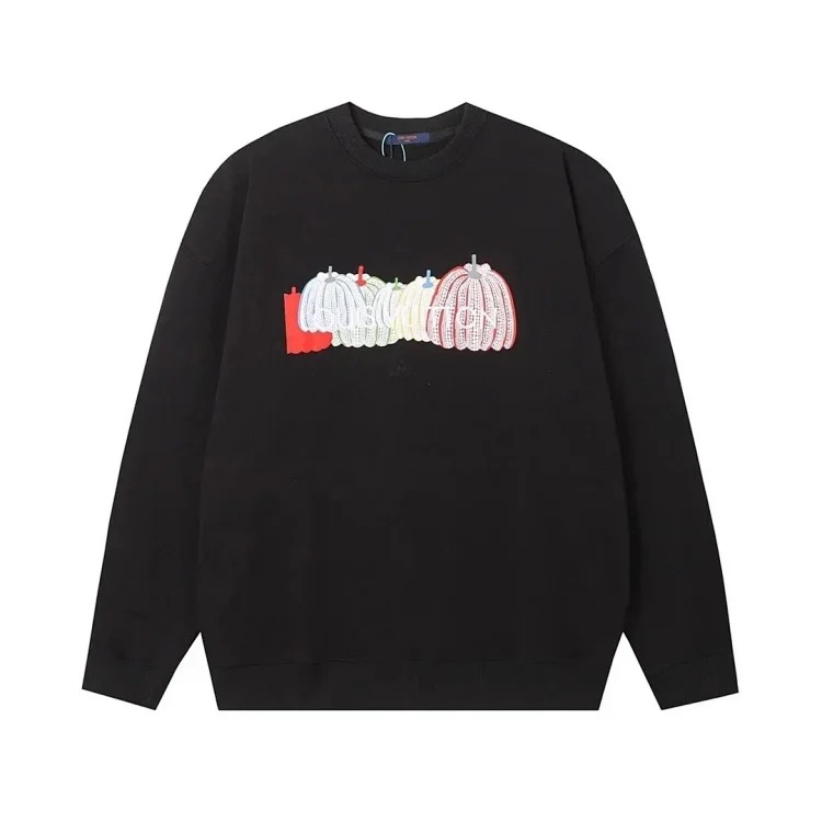 L fashion round neck sweatshirt