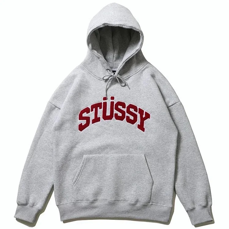 Loose velvet embroidered sweatshirt