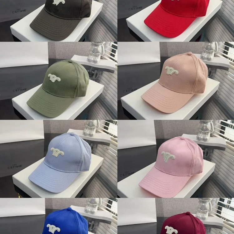 Celine Ce's correct of the baseball cap Arc de Triomphe simple style star's same style versatile quality hat shape good big head circumference hat