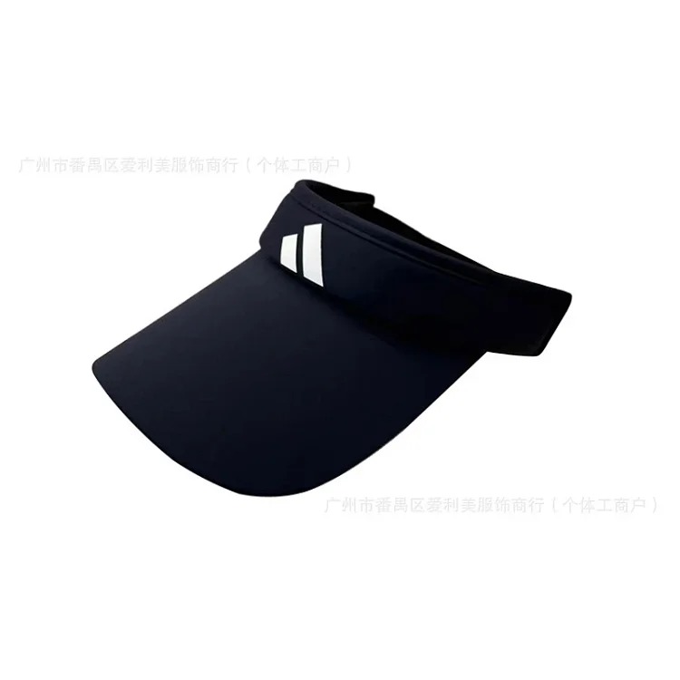 Summer outdoor sports ice silk empty top hat sun visor duck bill sun hat printed simple solid color empty top sun hat