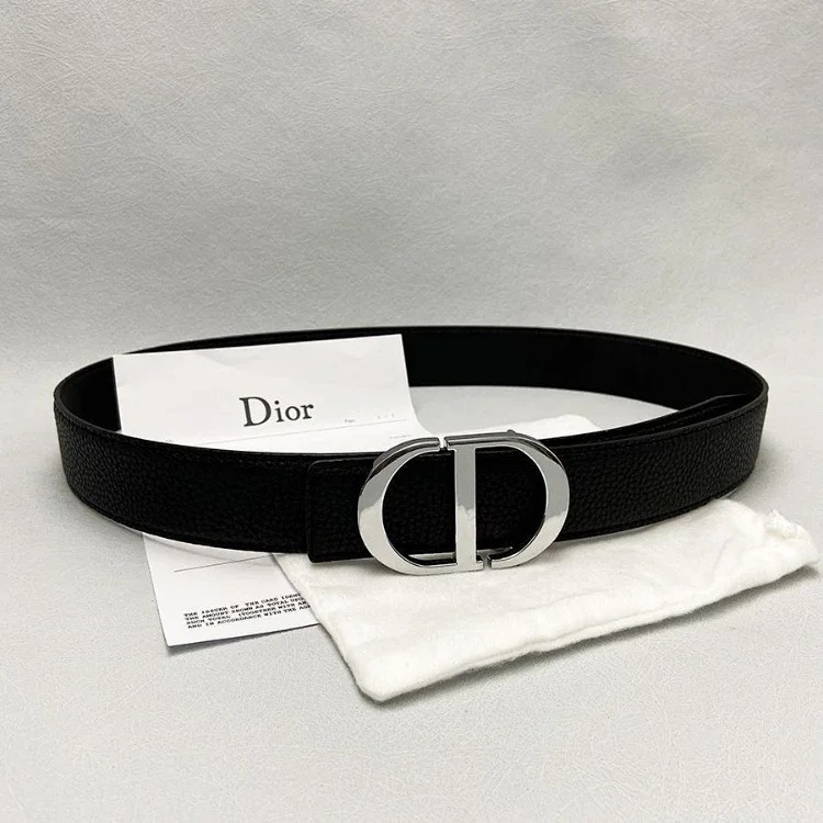 DA letter CD men's and women's genuine leather belt pants -5996