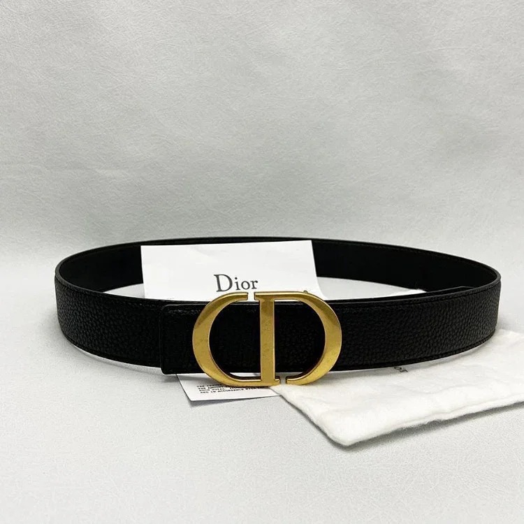DA letter CD men's and women's genuine leather belt pants -5996
