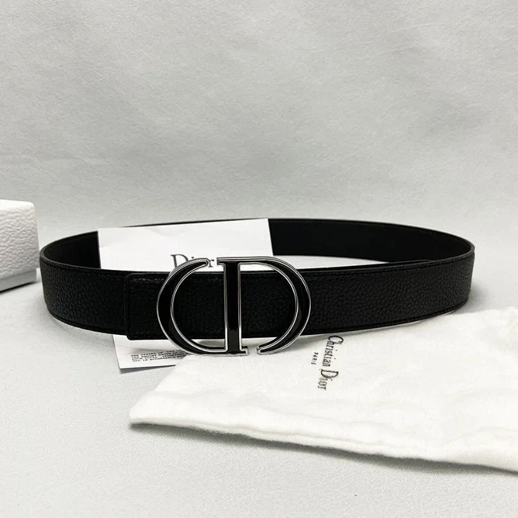 DA letter CD men's and women's genuine leather belt pants -5996
