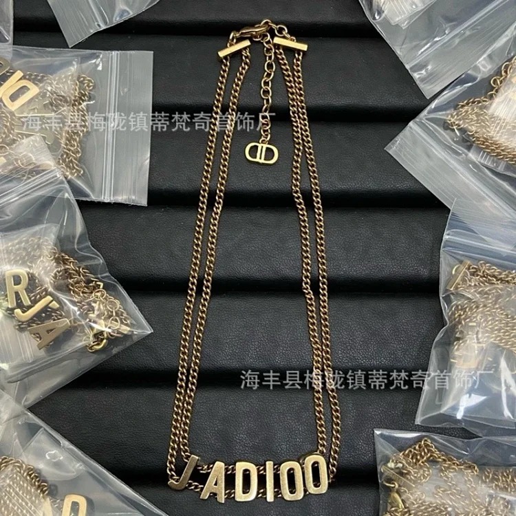 Dijia Classic Pearl Pig Nose Necklace Temperament Necklace New Trendy Niche High-end Retro Necklace Fresh