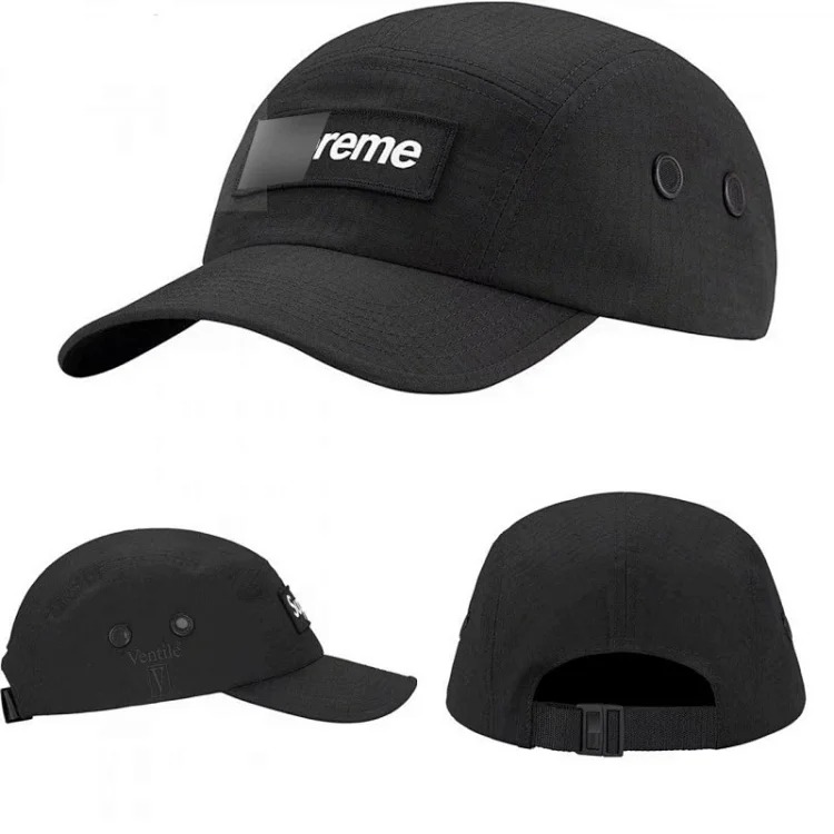 23SS Ventile Camp Cap joint waterproof cotton peaked baseball cap color matching SUEDE VISOR S
