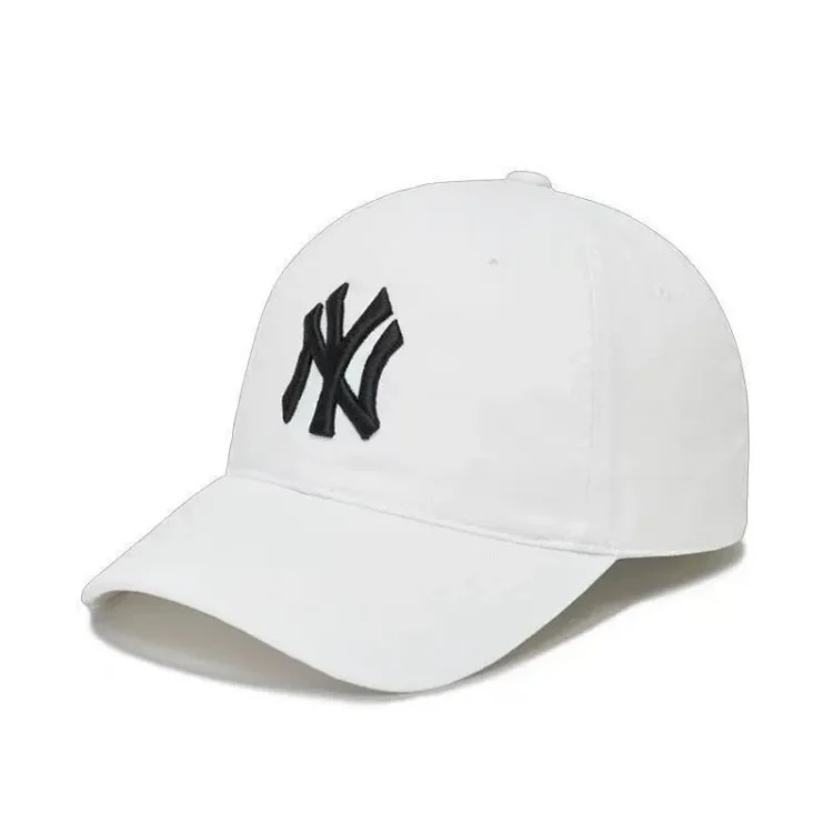 Mlb hat men and women ny baseball cap cp66 large head circumference peaked cap women la support
