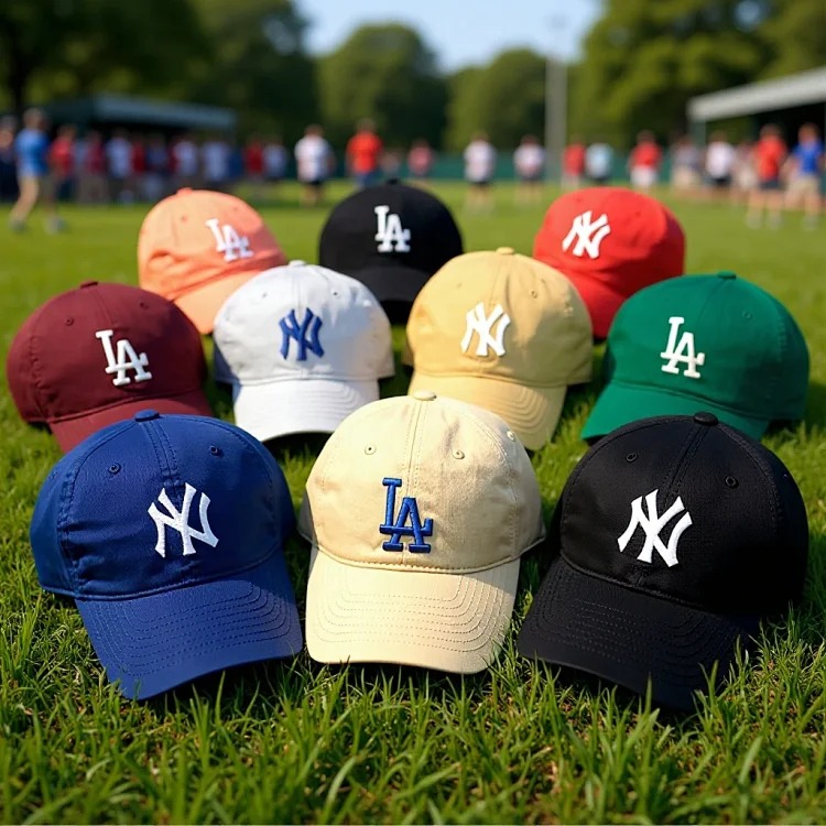 Mlb hat men and women ny baseball cap cp66 large head circumference peaked cap women la support