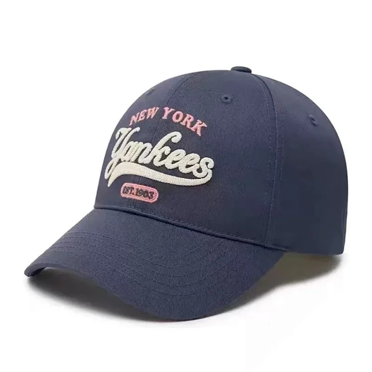 Mlb hat men and women ny baseball cap cp66 large head circumference peaked cap women la support