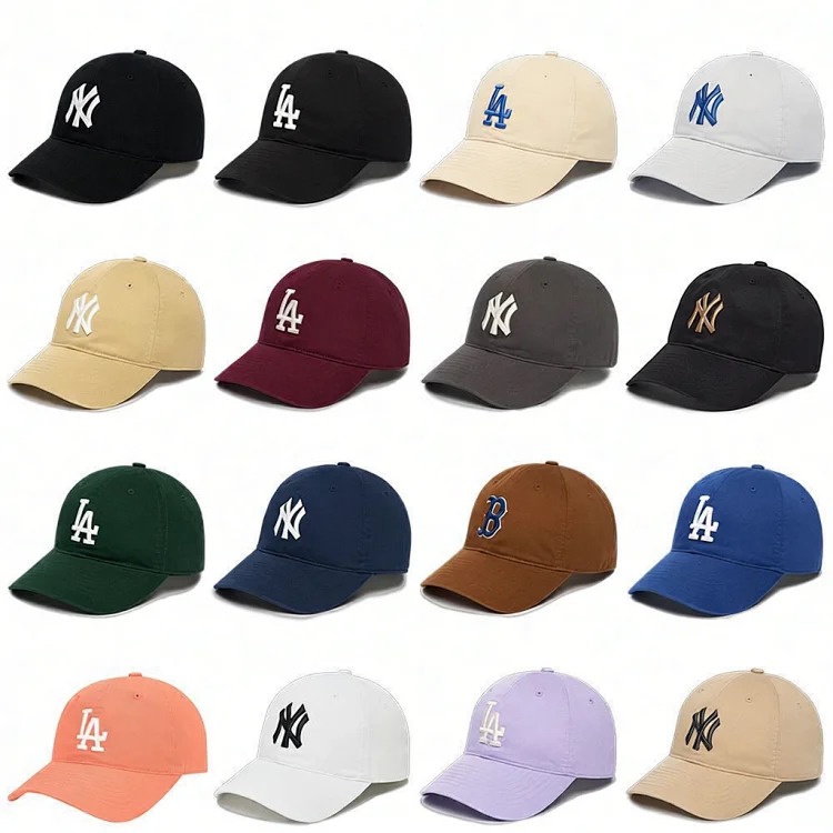 Mlb hat men and women ny baseball cap cp66 large head circumference peaked cap women la support