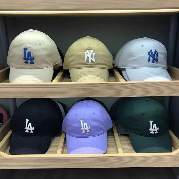 Mlb hat men and women ny baseball cap cp66 large head circumference peaked cap women la support