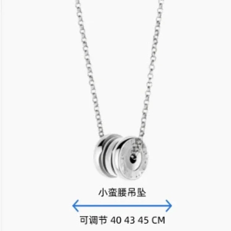 High black and white ceramic necklace classic little celebrity charity spring clavicle chain large waist full diamond pendant