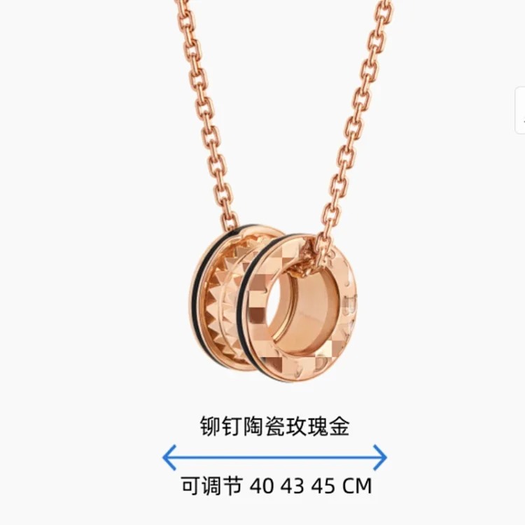 High black and white ceramic necklace classic little celebrity charity spring clavicle chain large waist full diamond pendant