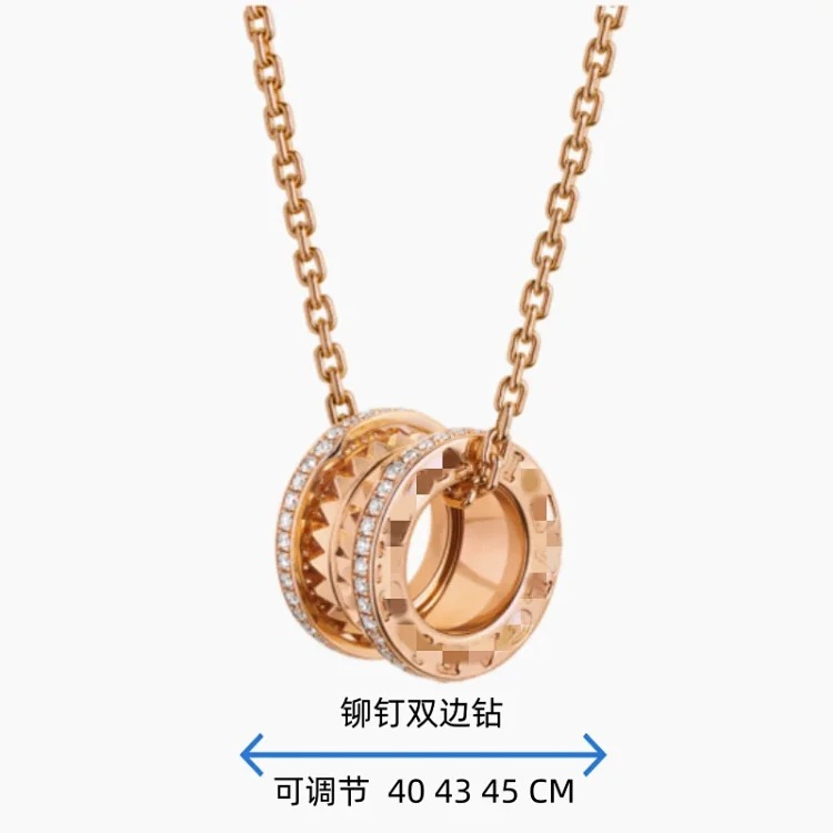High black and white ceramic necklace classic little celebrity charity spring clavicle chain large waist full diamond pendant