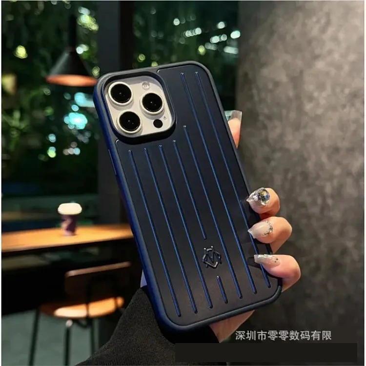 New aluminum alloy Apple/black suitcase all-inclusive mobile phone case suitable for i Phone17/16/15/14 metal