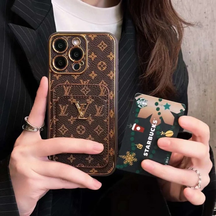 Precision hole all-inclusive mobile phone case, card phone case, fabric all-inclusive mobile phone case, floral series, popular foreign trade card case, double-layer card case, pebbled PU le