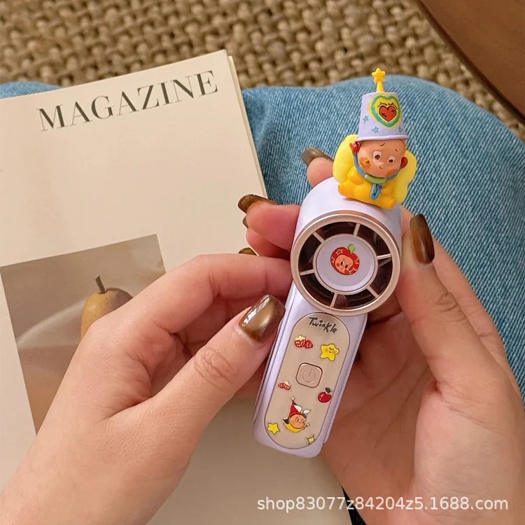 Cute Star Person Handheld Fan Student Summer Outdoor Portable Holiday Gift Mini USB Charging Small Fan