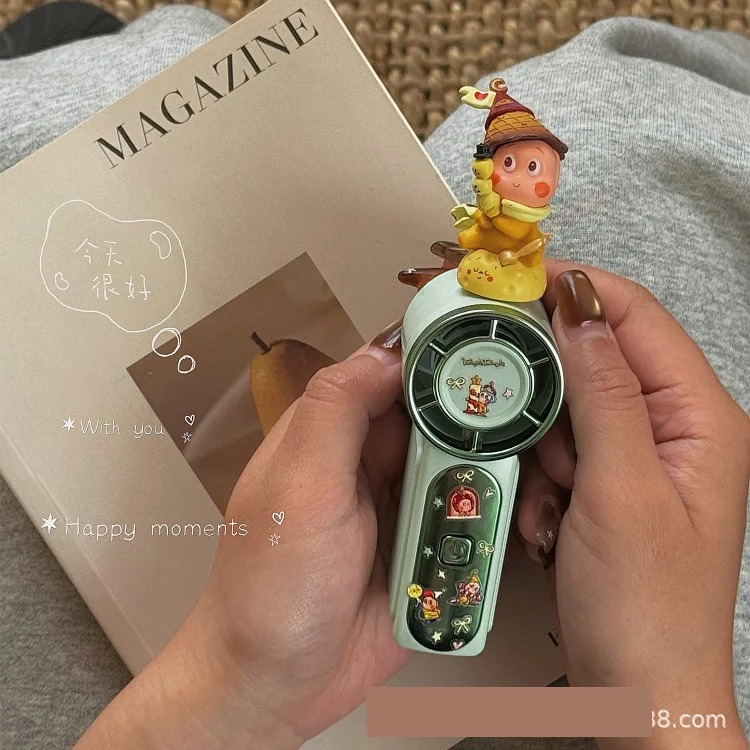 Cute Star Person Handheld Fan Student Summer Outdoor Portable Holiday Gift Mini USB Charging Small Fan