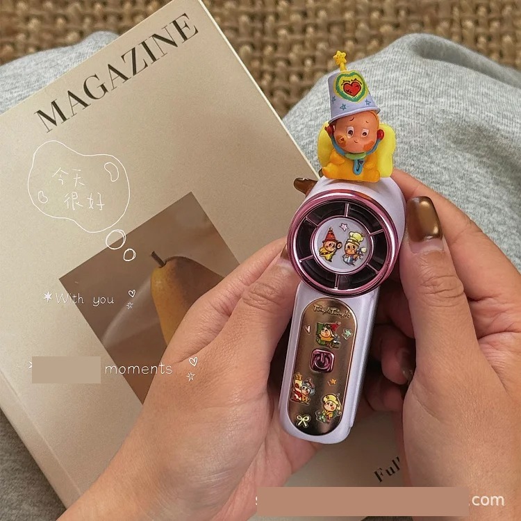 Cute Star Person Handheld Fan Student Summer Outdoor Portable Holiday Gift Mini USB Charging Small Fan