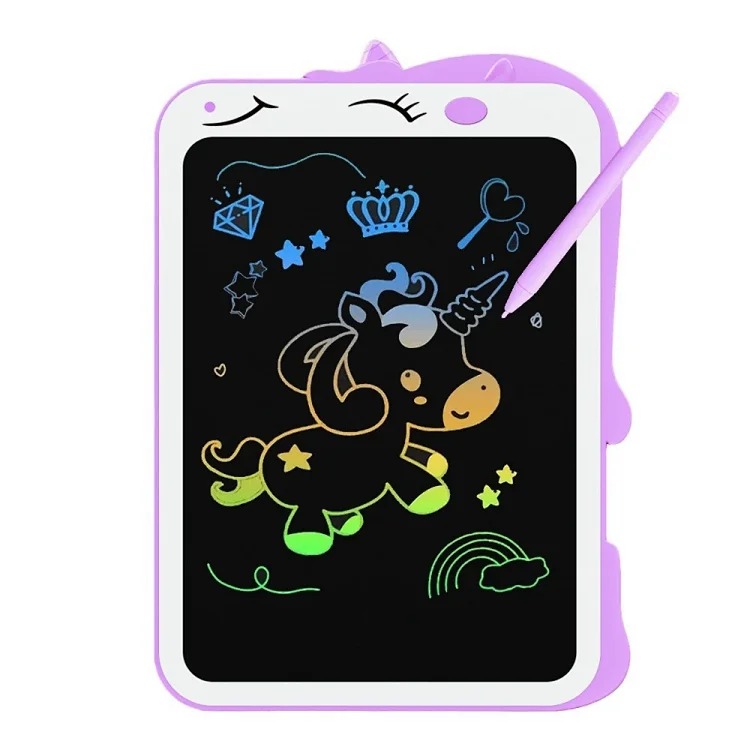 Cross-border new 8.5|10-inch dinosaur unicorn graffiti board writing board color LCD children's handwriting drawing board